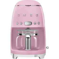 Капельная кофеварка,стиль 50-х годов, 10 чашек, 1.4 л, цвет розовый