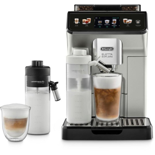 Кофемашина Delonghi Eletta Explore ECAM450.55.S 1450Вт серебристый/черный
