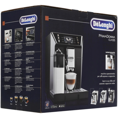 Кофемашина Delonghi ECAM550.65.SB 1450Вт черный/серебристый