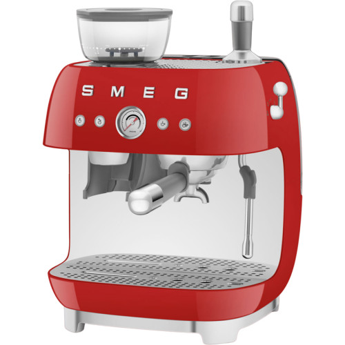 SMEG EGF03RDEU Кофемашина-эспрессо со встроенной кофемолкой, цвет красный