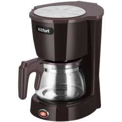 Кофеварка капельная Kitfort КТ-7591 550Вт коричневый