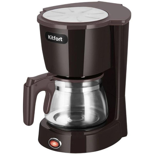 Кофеварка капельная Kitfort КТ-7591 550Вт коричневый