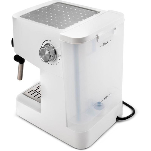 Кофеварка рожковая Hyundai HEM-3203 1000Вт белый/серебристый