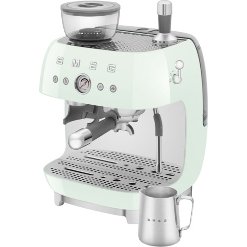 SMEG EGF03PGEU Кофемашина-эспрессо со встроенной кофемолкой, цвет пастельный зеленый