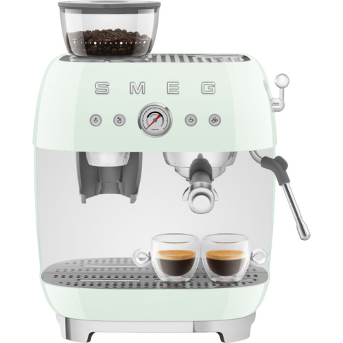 SMEG EGF03PGEU Кофемашина-эспрессо со встроенной кофемолкой, цвет пастельный зеленый