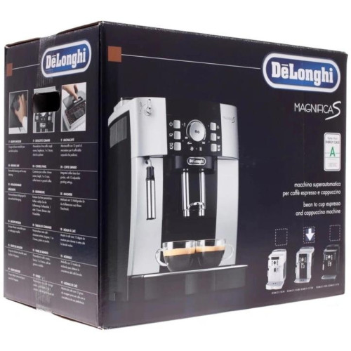Кофемашина Delonghi Magnifica S ECAM 21.117.SB 1450Вт серебристый/черный