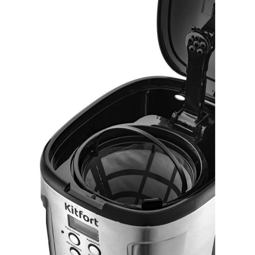 Кофеварка капельная Kitfort КТ-731 900Вт черный/нержавеющая сталь Кофеварка капельная Kitfort КТ-731 900Вт черный/нержавеющая сталь