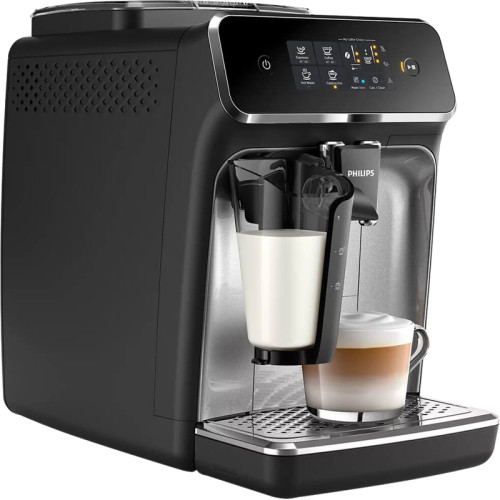 Кофемашина Philips/ LatteGo, 3 вида кофе, Сенсорная ПУ, серебристый/черный