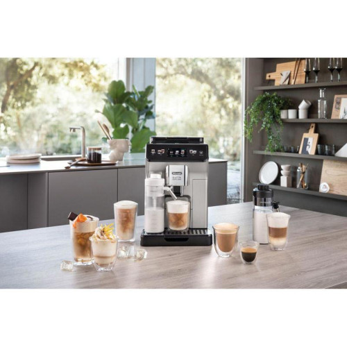 Кофемашина Delonghi Eletta Explore ECAM450.55.S 1450Вт серебристый/черный