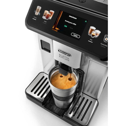 Кофемашина Delonghi Eletta Explore ECAM450.55.S 1450Вт серебристый/черный