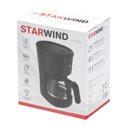 Кофеварка капельная Starwind STD0610 600Вт черный