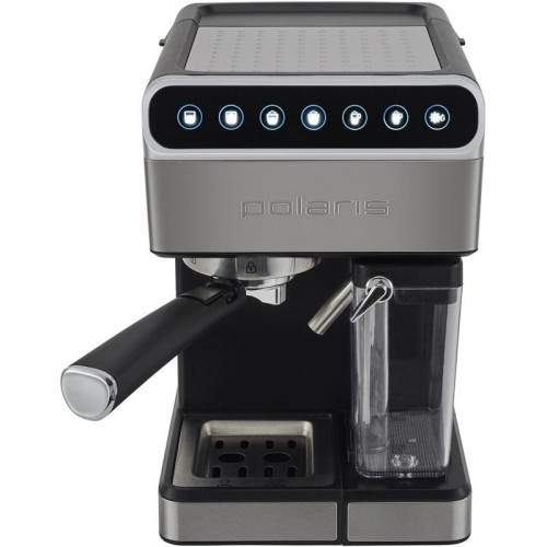 Кофеварка рожковая Polaris Adore Cappuccino PCM 1535E 1400Вт черный/серебристый Кофеварка рожковая Polaris Adore Cappuccino PCM 1535E 1400Вт черный/серебристый