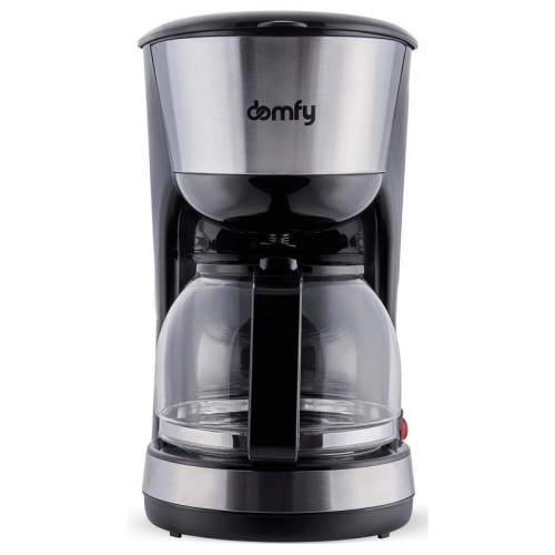 Кофеварка капельная Domfy metal DSM-CM301 1000Вт черный/серебристый