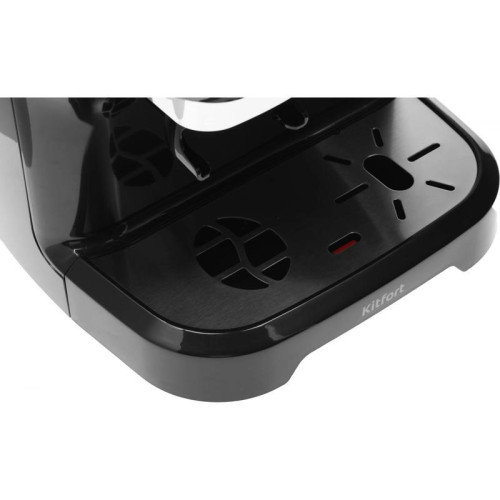 Кофеварка рожковая Kitfort КТ-7107 1560Вт черный/серебристый Кофеварка рожковая Kitfort КТ-7107 1560Вт черный/серебристый
