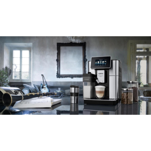 Кофемашина Delonghi Primadonna Soul ECAM610.74.MB 1450Вт черный/серебристый Кофемашина Delonghi Primadonna Soul ECAM610.74.MB 1450Вт черный/серебристый