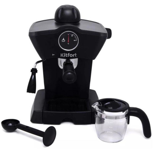 Кофеварка рожковая Kitfort КТ-706 800Вт черный