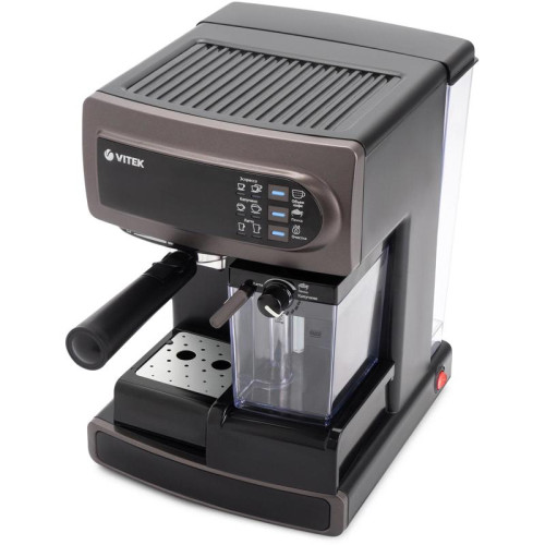 Кофеварка рожковая Vitek VT-1517 SR 1238Вт серый