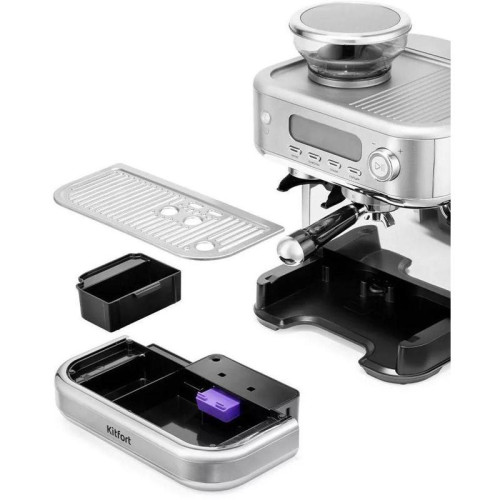 Кофемашина Kitfort КТ-7113 1480Вт нержавеющая сталь