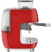 SMEG EGF03RDEU Кофемашина-эспрессо со встроенной кофемолкой, цвет красный SMEG EGF03RDEU Кофемашина-эспрессо со встроенной кофемолкой, цвет красный
