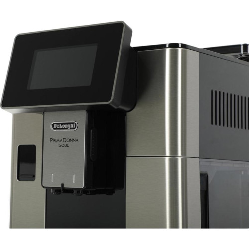 Кофемашина Delonghi ECAM610.75.MB 1450Вт черный/серебристый