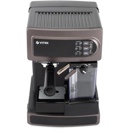 Кофеварка рожковая Vitek VT-1517 SR 1238Вт серый