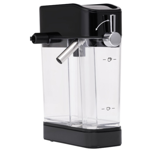 Кофеварка KORTING/ Кофеварка KORTING, рожковая, отдельностоящая, давление 20 бар, механическое управление, капучинатор, цветной дисплей, приготовление вспененного молока, таймер, защита от перегрева, подогрев чашек, противокапельная система, автоматическо