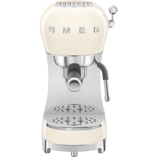 Ручная эспрессо кофемашина, стиль 50-х г.г., кремовый цвет
