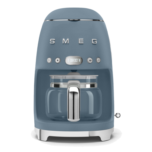 Капельная кофеварка SMEG, стиль 50-х годов, 10 чашек, 1.4 л, цвет синий шторм