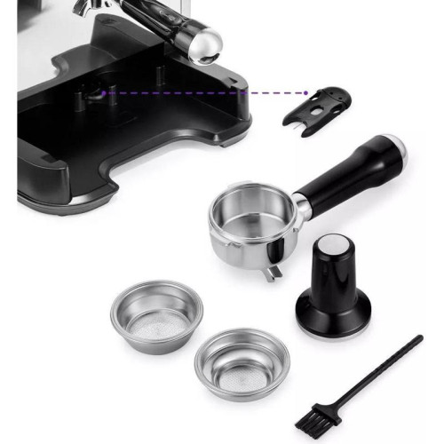 Кофемашина Kitfort КТ-7113 1480Вт нержавеющая сталь