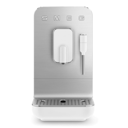 Автоматическая кофемашина, мощность 1350 Вт, регулируемый уровень помола, размер порции, жесткость воды, подсветка диспенсера, автоматическое выключение, кнопочное управление, объем резервуара 1.4 л, поддон для сбора капель, давление 19 бар, цвет белый