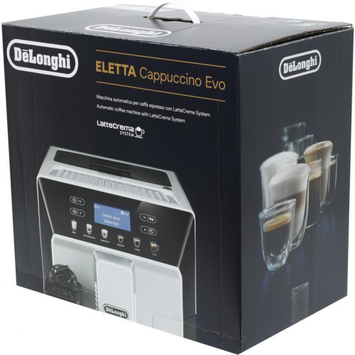 Кофемашина Delonghi Eletta Cappuccino Evo ECAM46.860.B 1450Вт черный/серебристый