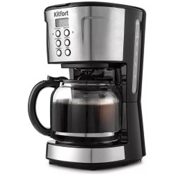 Кофеварка капельная Kitfort КТ-731 900Вт черный/нержавеющая сталь