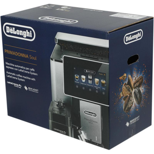 Кофемашина Delonghi ECAM610.75.MB 1450Вт черный/серебристый