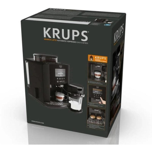Кофемашина Krups Arabica Latte EA819E10 1450Вт черный/коричневый