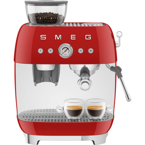 SMEG EGF03RDEU Кофемашина-эспрессо со встроенной кофемолкой, цвет красный