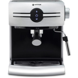 Кофеварка рожковая Vitek VT-1507 1050Вт серебристый/черный