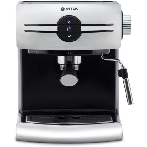 Кофеварка рожковая Vitek VT-1507 1050Вт серебристый/черный