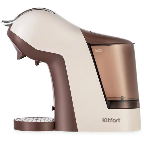 Кофемашина Kitfort КТ-7448 1400Вт коричневый/бежевый