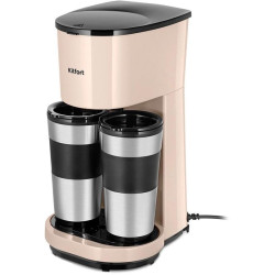 Кофеварка капельная Kitfort КТ-7303 800Вт бежевый/черный