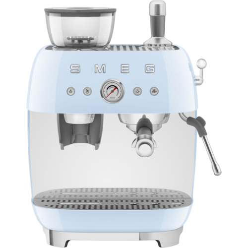 SMEG EGF03PBEU Кофемашина-эспрессо со встроенной кофемолкой, цвет пастельный голубой