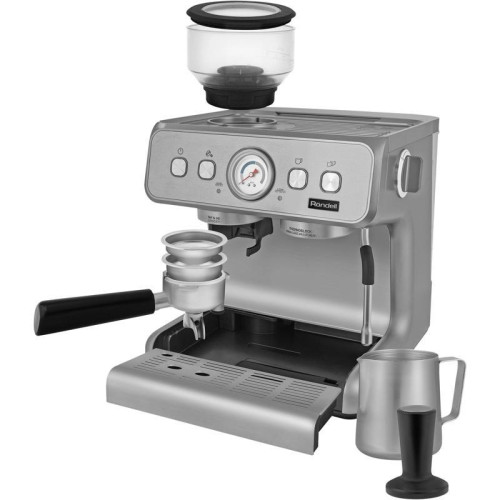 Кофемашина Rondell RDE-1105 1550Вт серебристый Кофемашина Rondell RDE-1105 1550Вт серебристый