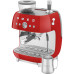 SMEG EGF03RDEU Кофемашина-эспрессо со встроенной кофемолкой, цвет красный SMEG EGF03RDEU Кофемашина-эспрессо со встроенной кофемолкой, цвет красный