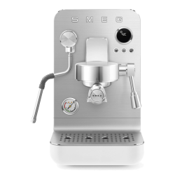 Кофемашина Smeg, давление 15 бар, кнопочное управление, цвет белый