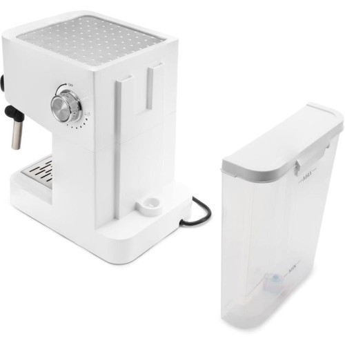 Кофеварка рожковая Hyundai HEM-3203 1000Вт белый/серебристый