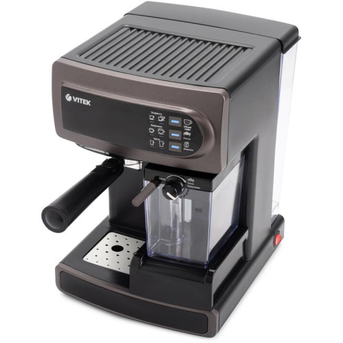 Кофеварка рожковая Vitek VT-1517 SR 1238Вт серый