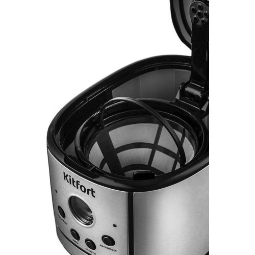 Кофеварка капельная Kitfort КТ-732 900Вт нержавеющая сталь/черный Кофеварка капельная Kitfort КТ-732 900Вт нержавеющая сталь/черный