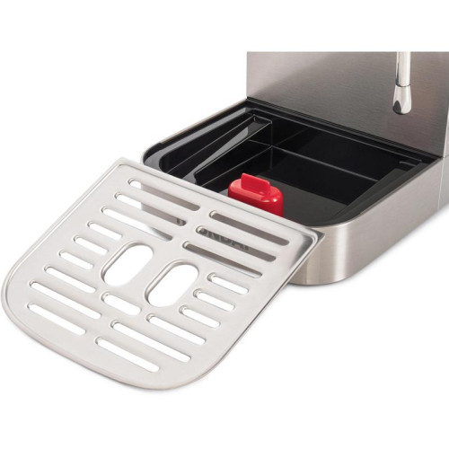 Кофеварка рожковая Hyundai HEM-9990 1350Вт серебристый