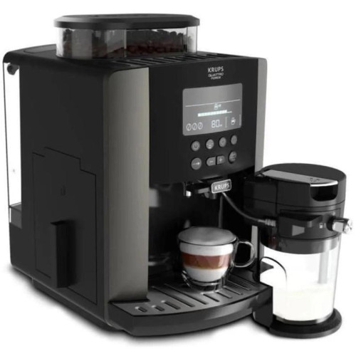 Кофемашина Krups Arabica Latte EA819E10 1450Вт черный/коричневый