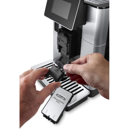 Кофемашина Delonghi Primadonna Soul ECAM610.74.MB 1450Вт черный/серебристый Кофемашина Delonghi Primadonna Soul ECAM610.74.MB 1450Вт черный/серебристый