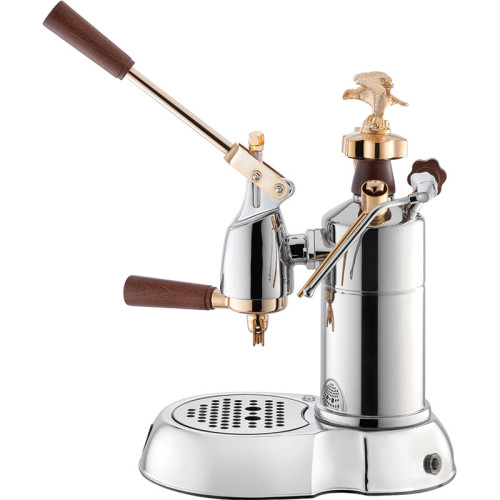 Кофемашина SMEG/ EXPO, Леверная кофемашина-эспрессо, нержавеющая сталь